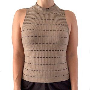 Sleeveless Turtleneck Top